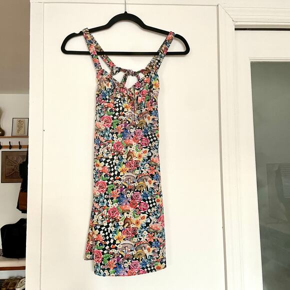 For Love and Lemons June Liberty London Wonderland Mini Dress sz XS - Picture 2 of 15